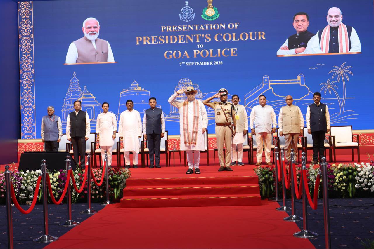 Goa Police Receives Prestigious President’s Colour in Historic Ceremony