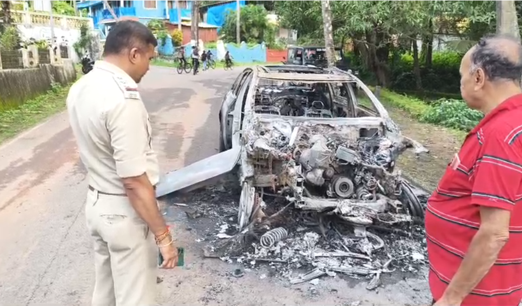 Sancoale Road Accident: Mercedes Collides With Bike, Rider Dies