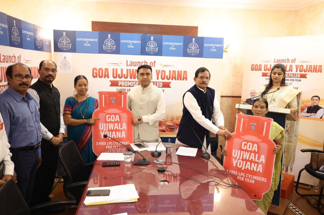 Goa Ujjwala Yojana 2026 Launched, Government Announces Support for Three LPG Cylinders Annually