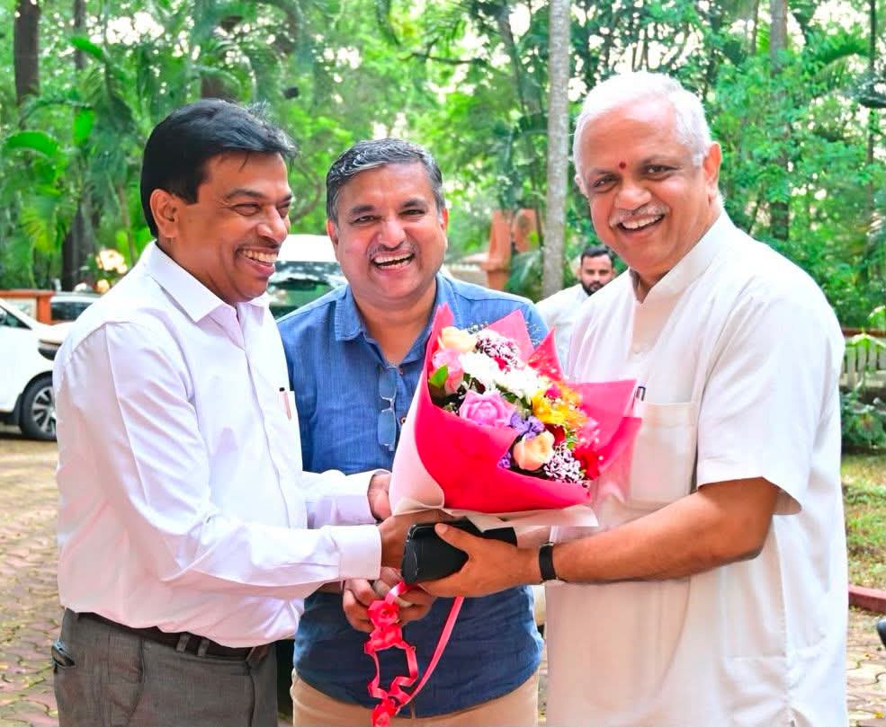 BJP National General Secretary (Org) B.L. Santhosh Receives Warm Welcome in Goa