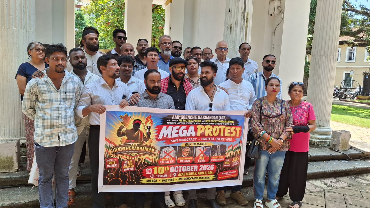 AGR Announces Mega Protest in Goa on October 10 Over SIR and Election Commission