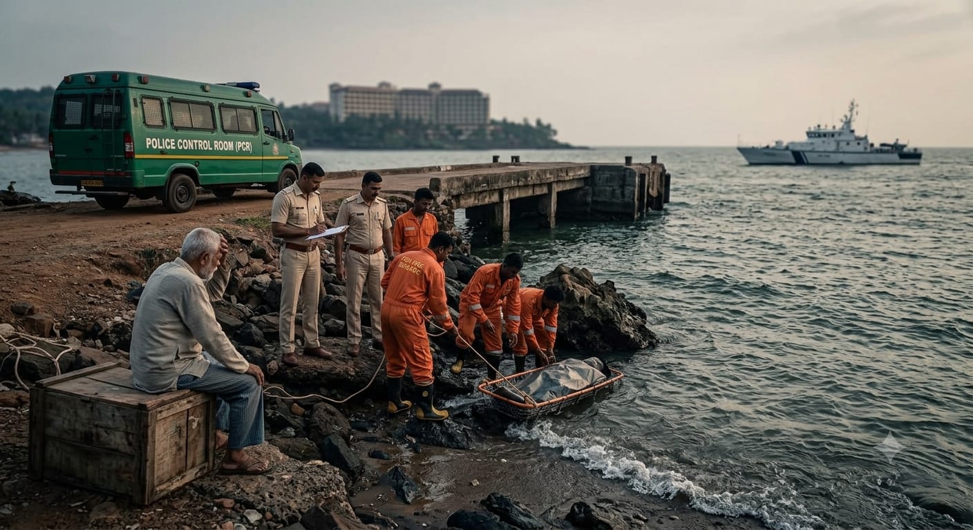 Unidentified Male Body Recovered From Sea Near Sinquerim Jetty