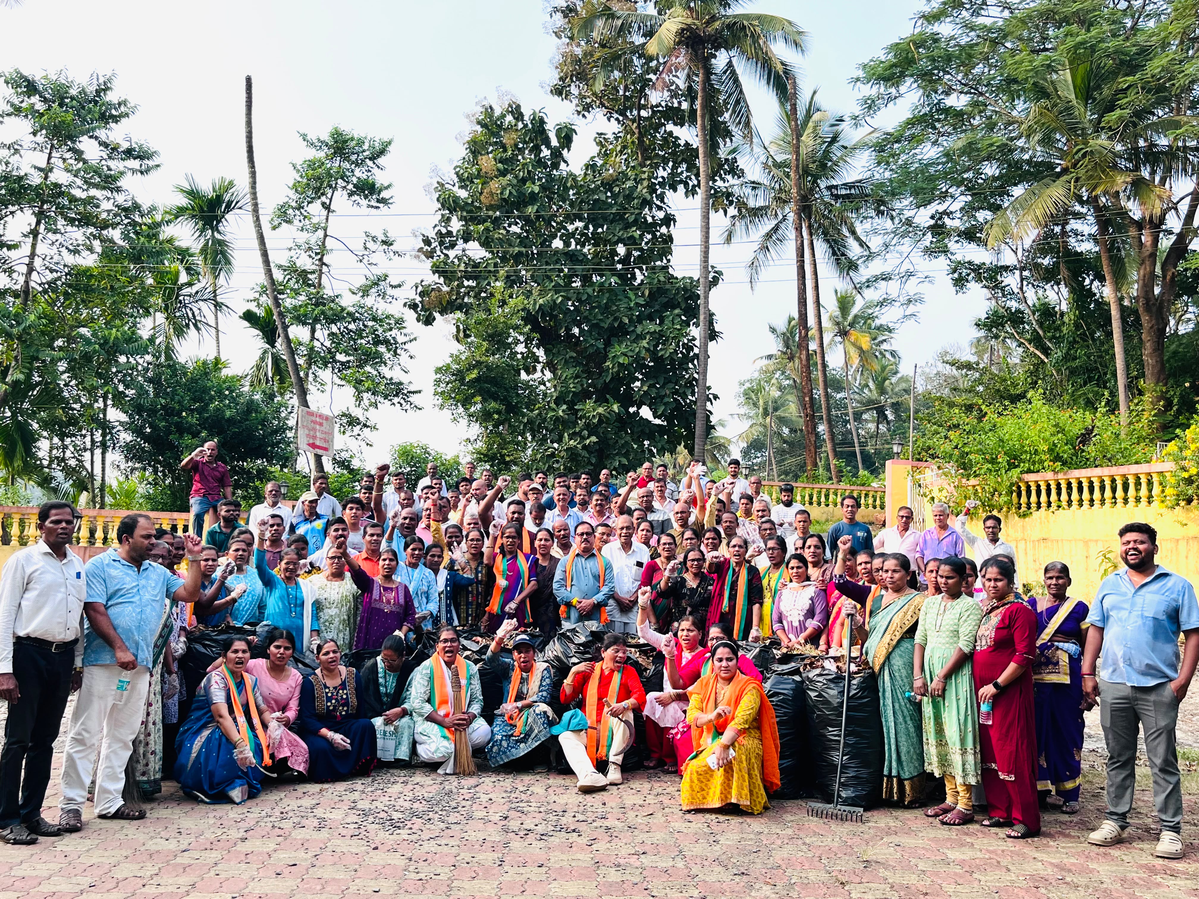 Seva Sankalp Abhiyan: Cleanliness Drive Held at Vimeshwar Temple in Rivona