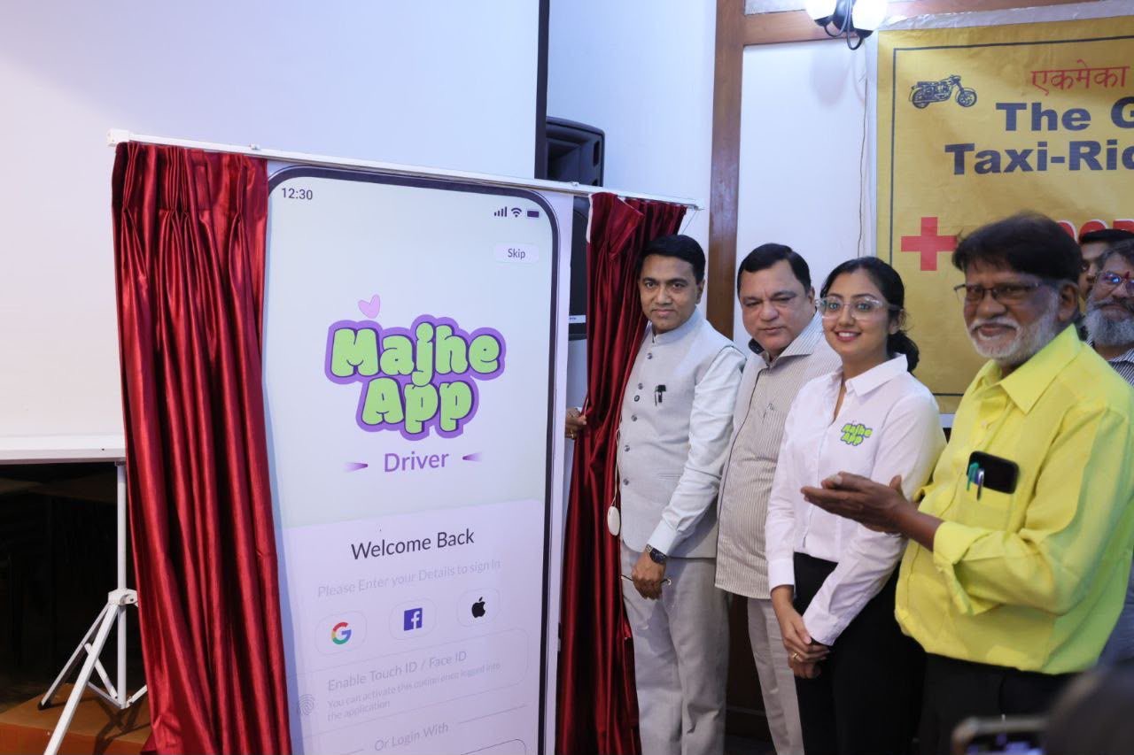 CM Pramod Sawant Launches ‘Majhe Driver App’ for Motorcycle Taxi Riders in Goa