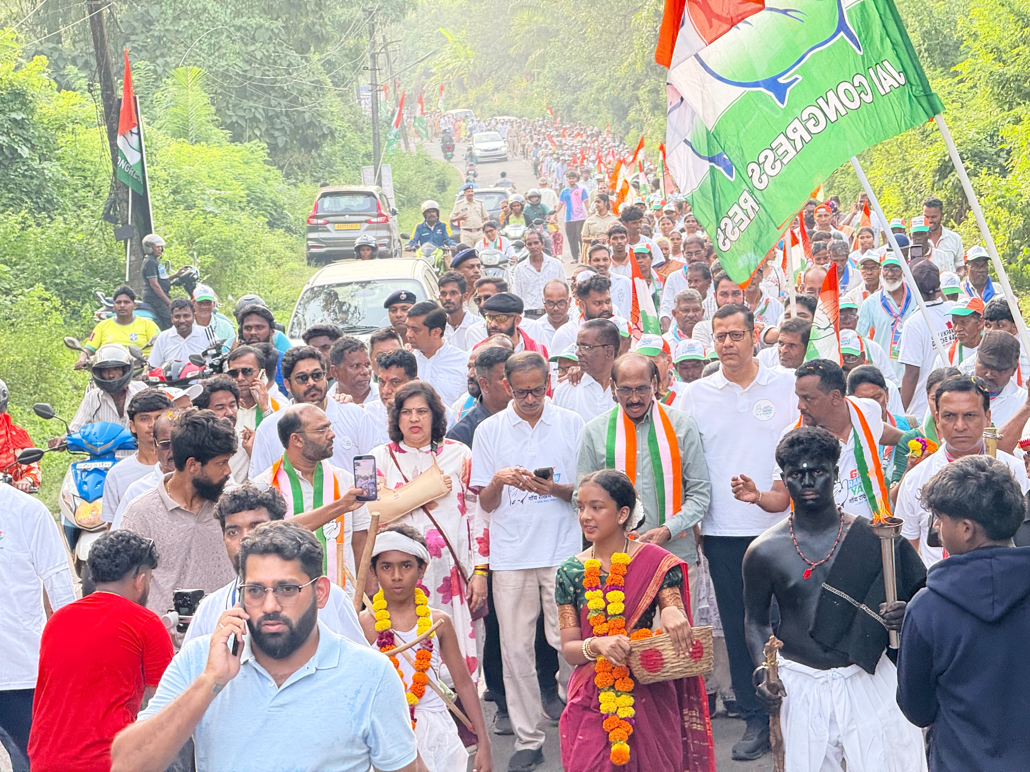 GOY RAKHONN YATRA DRAWS MASSIVE RESPONSE IN SANGUEM; CONGRESS VOWS TO END 26-YEAR POLITICAL DROUGHT IN 2027*