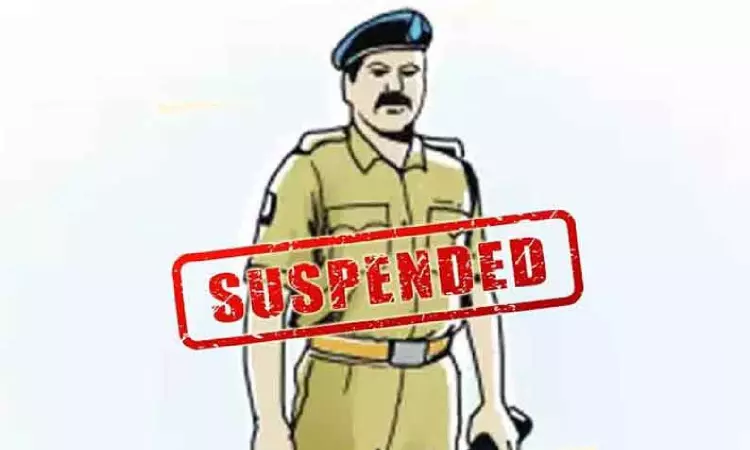 Goa police have placed head constable Sarvesh Kandolkar under suspension
