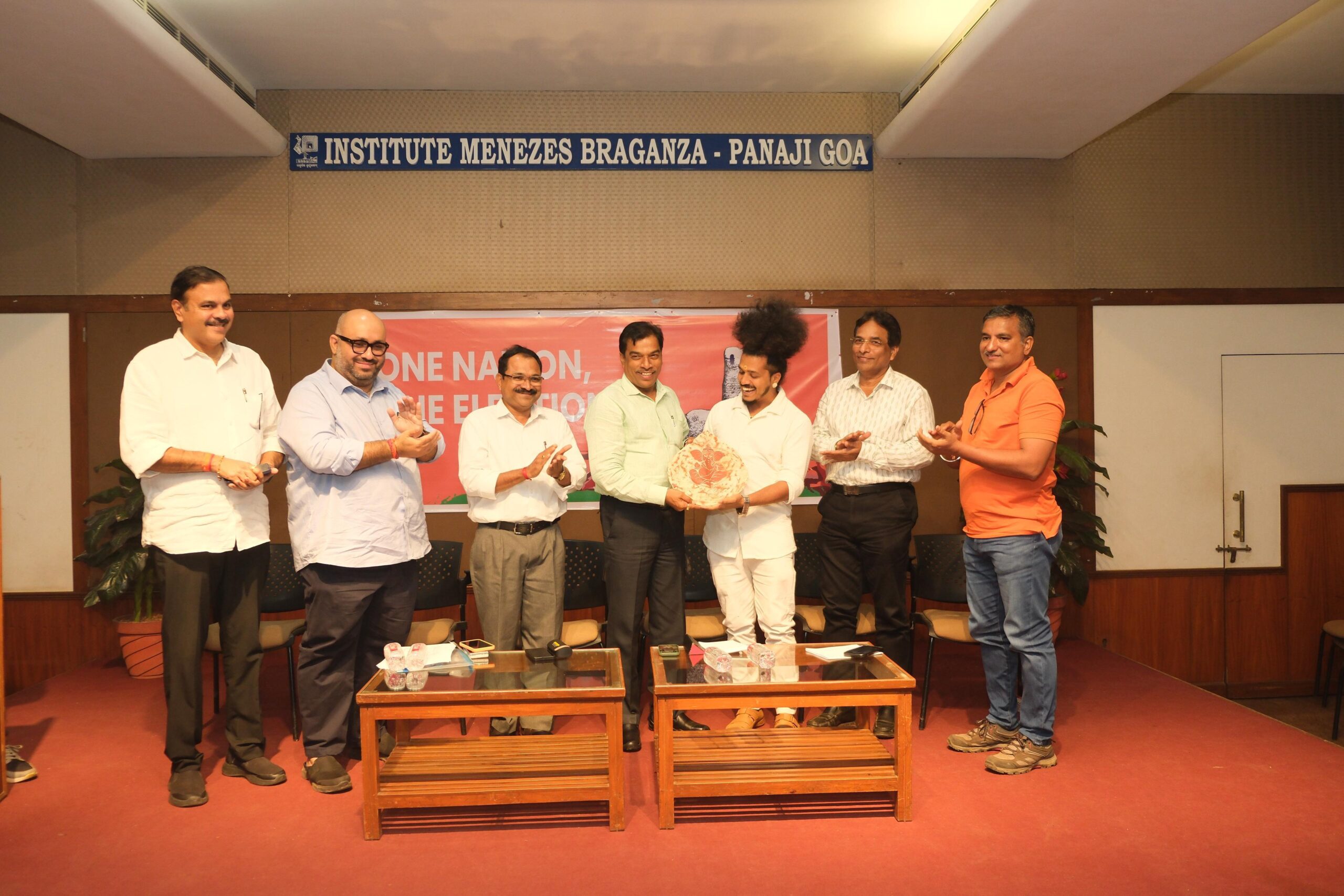 BJP Hosts Interactive Session on 'One Nation, One Election' in Panaji.