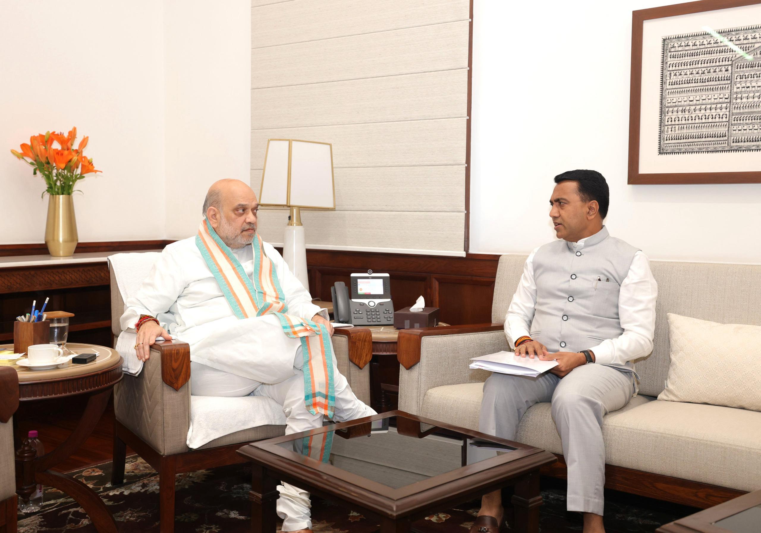 *"Goa Cabinet Reshuffle Speculation Grows After CM Pramod Sawant's Meeting with Amit Shah"*