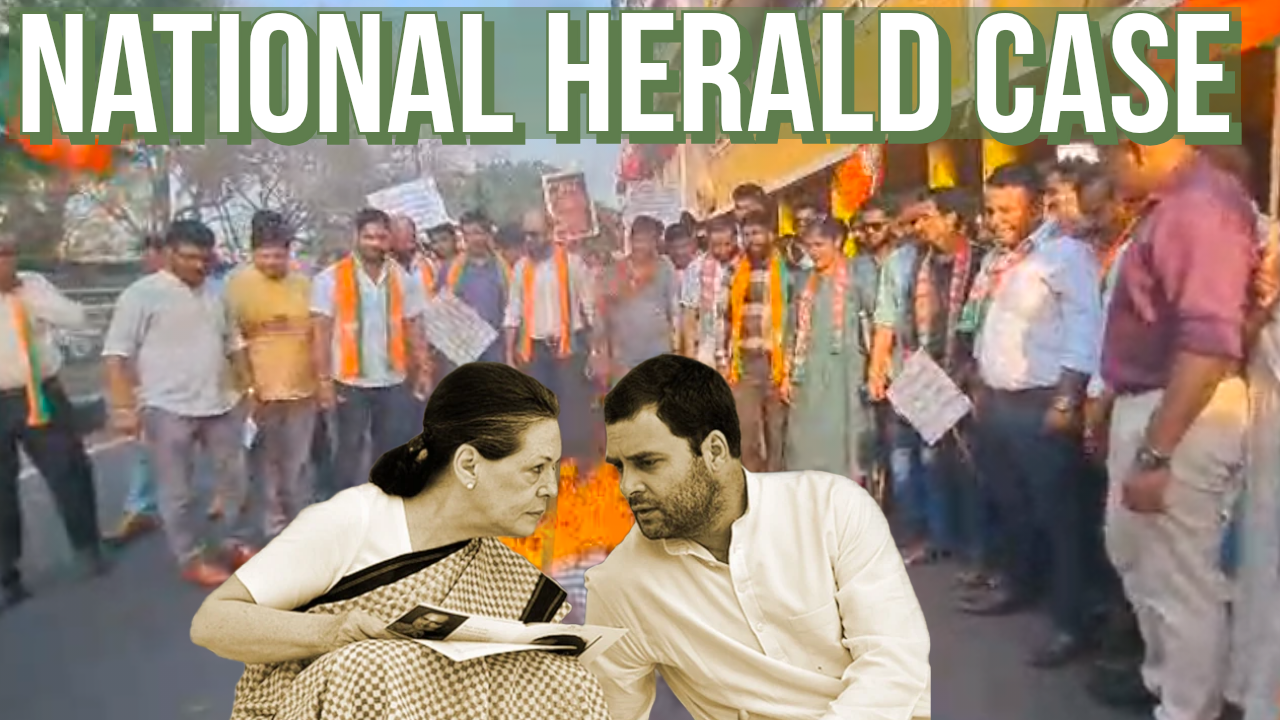 National Herald Case: BJP Protests Against Congress in Panaji, Burns Rahul Gandhi Effigy