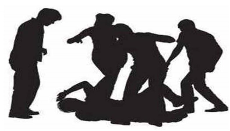 Youth Assault Two Individuals and Police Officers Near Grocery Store in Quepem.