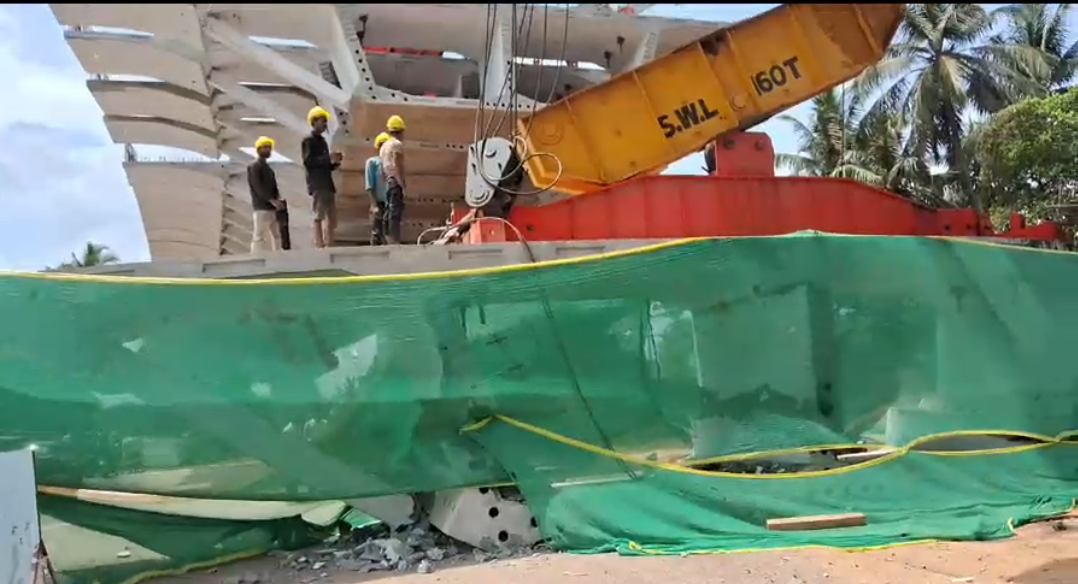 Segment of Under-Construction Elevated Corridor Collapses at Guirim Junction – No Injuries Reported**