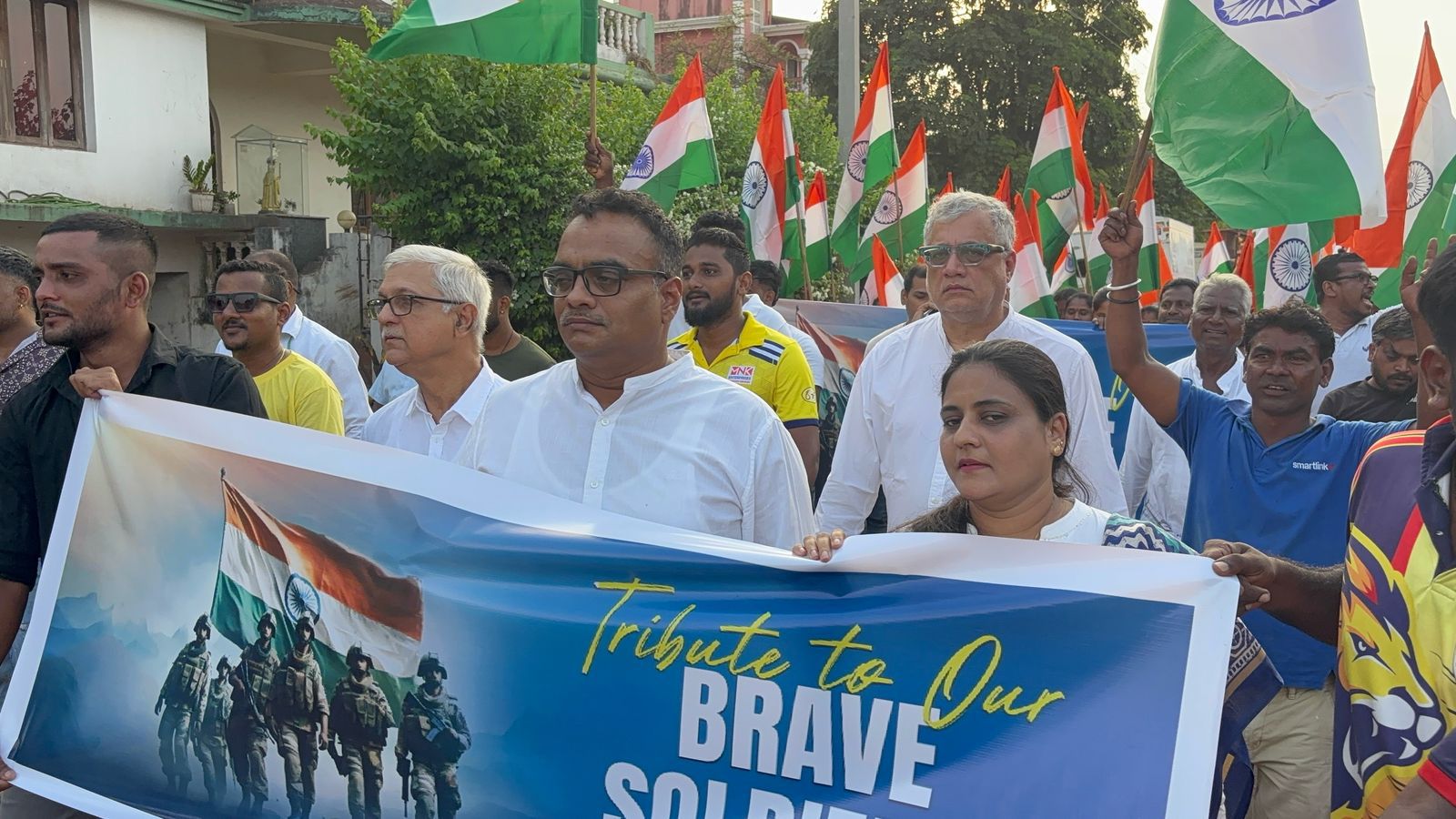 *AITC Goa Convenor Led the Patriotic Rally to Honour the Nation’s Heroes*