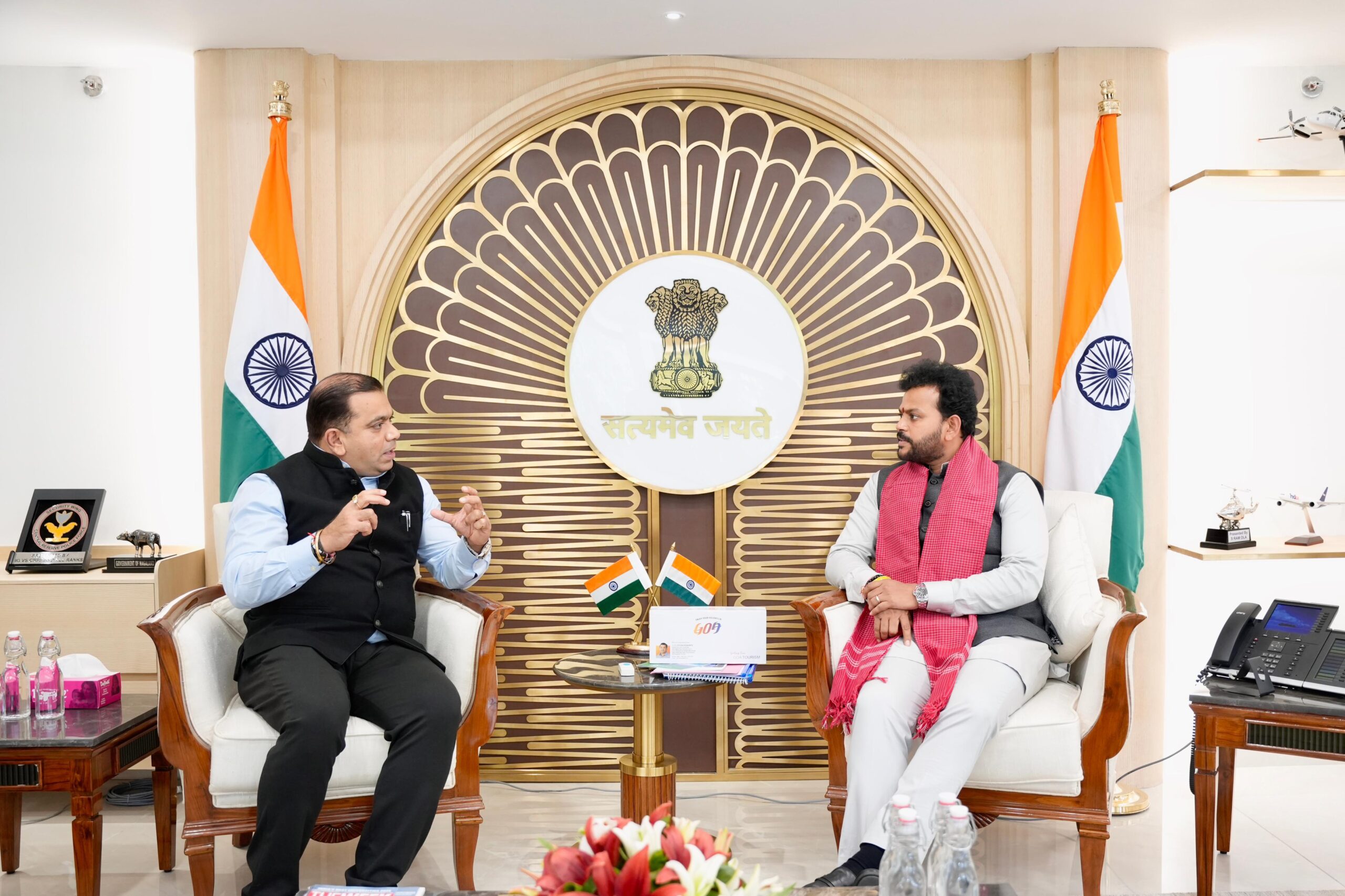 Goa Tourism Minister Engages with Union Leadership to Strengthen Concert Economy and Air Connectivity for Goa.