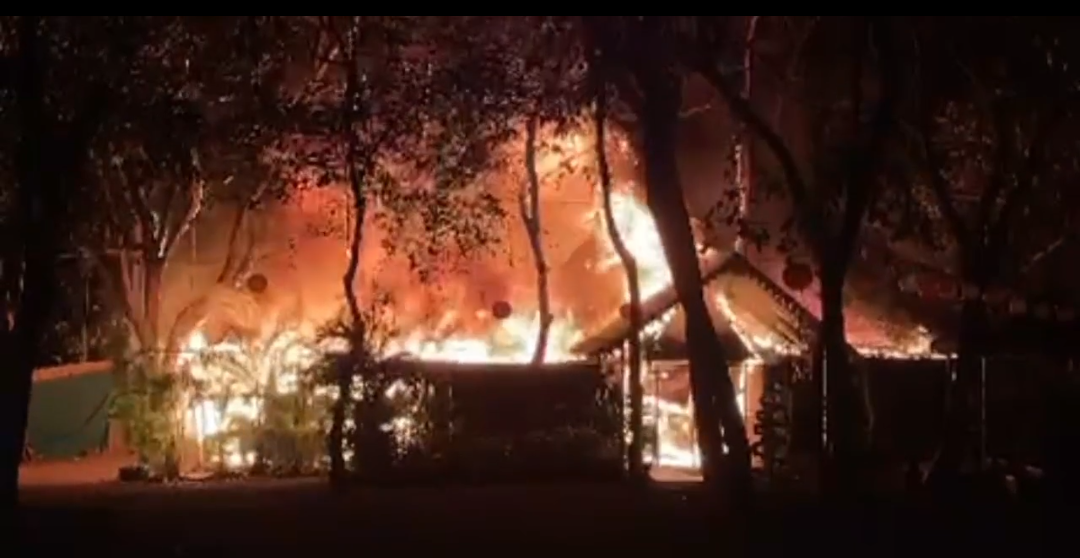 Gharan Restaurant Gutted in Major Fire at Porvorim..