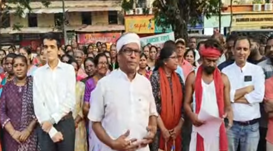 Chimbel Villagers Stage Protest at Azad Maidan, Seek Written Assurance on Unity Mall Project