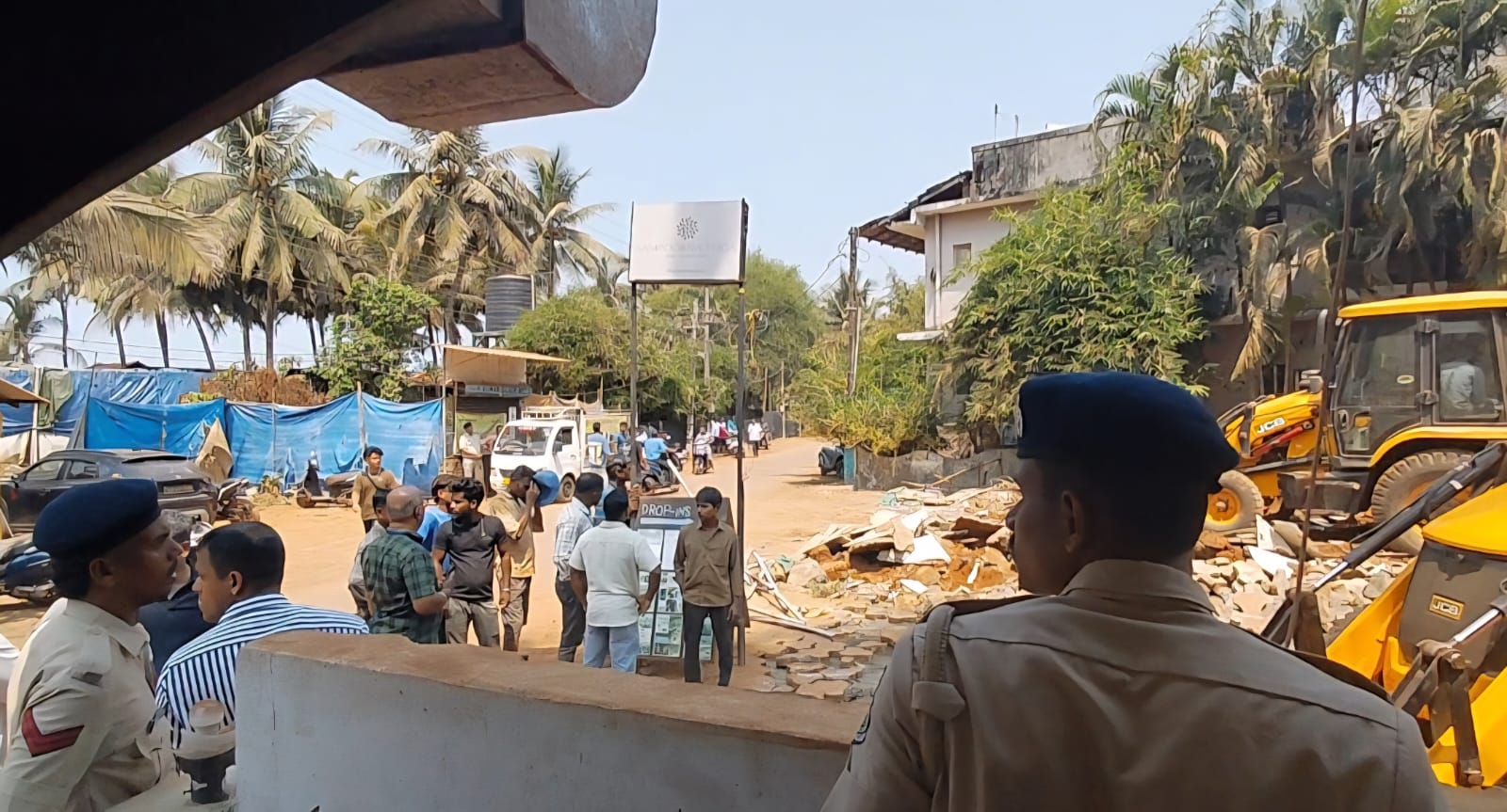 Only 2 of 33 Illegal Structures Demolished at Agonda; Locals Call Drive ‘Eyewash’.