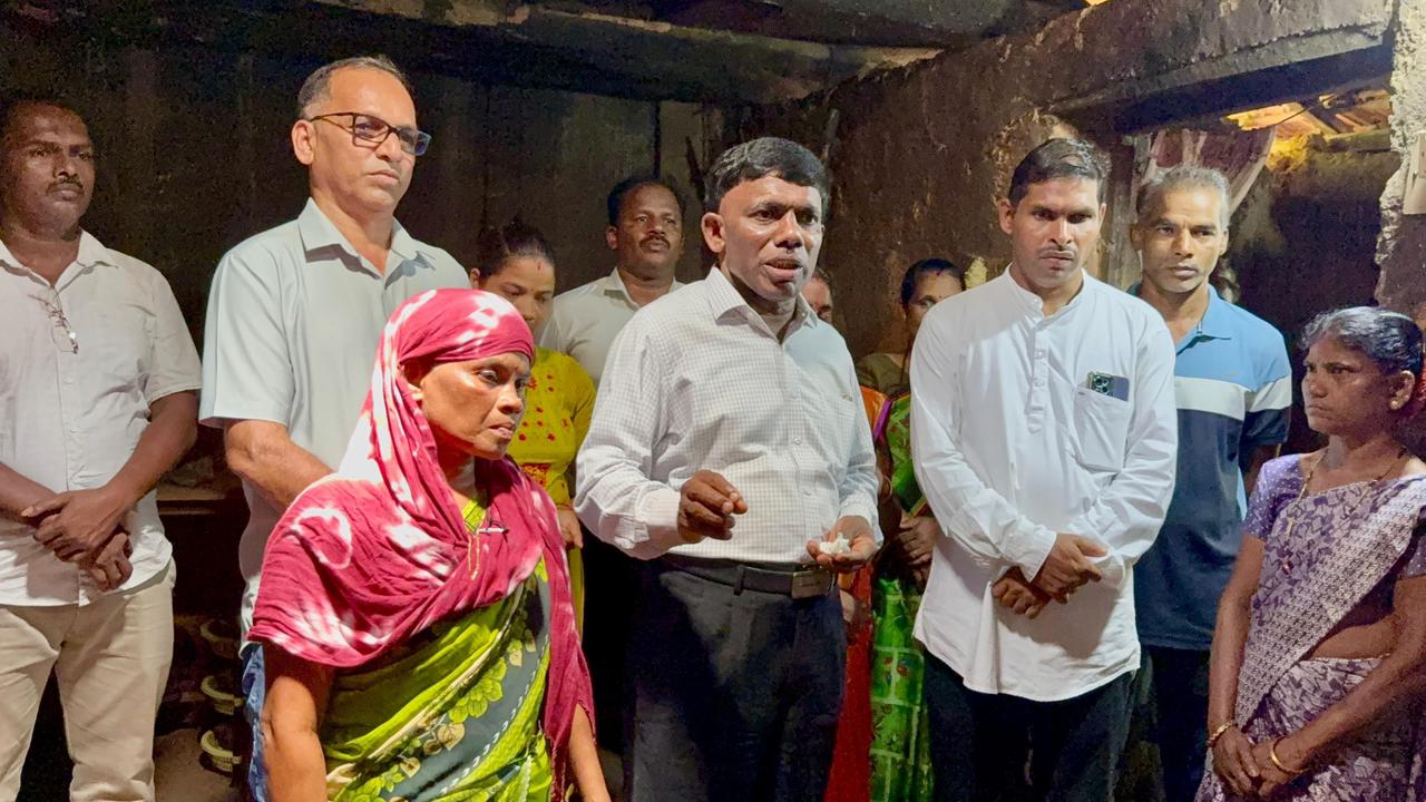Min Tawadkar Assures New Home For Widow Family In Marlim.