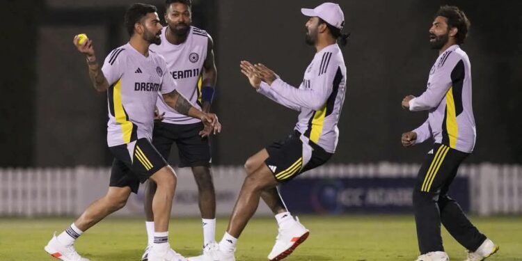 *Team India Fine-Tunes Skills in Dubai Ahead of Champions Trophy Final* 🏏