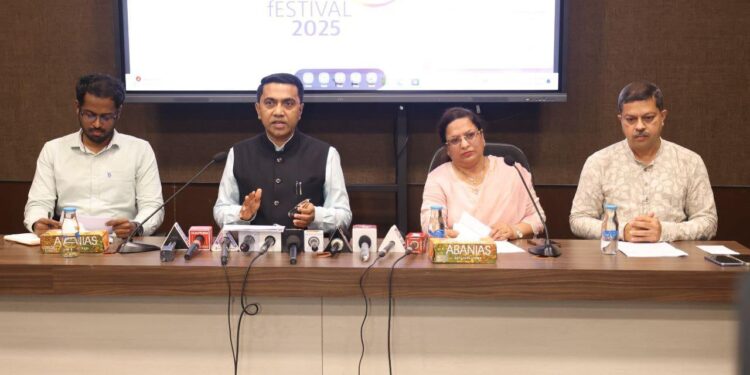 Goa Rolls the Reel: CM Pramod Sawant Launches State Film Festival 2025.