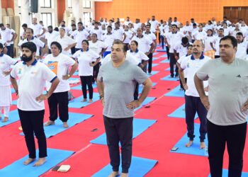 Goa Tourism Celebrates 11th International Yoga Day at Socorro with Resounding Participation