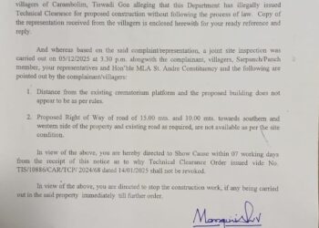 BIG WIN FOR CARAMBOLIM RESIDENTS…