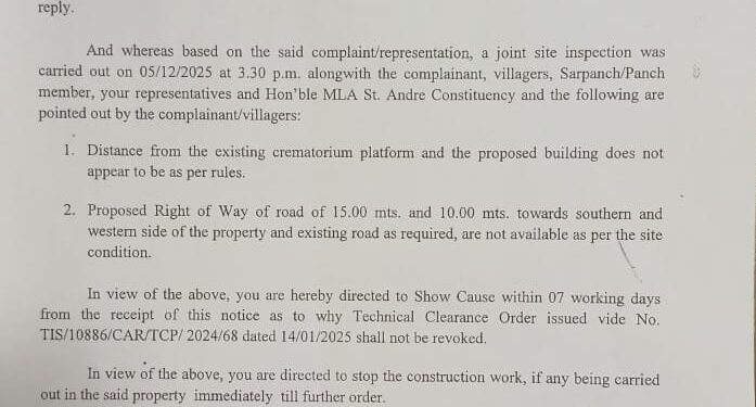 BIG WIN FOR CARAMBOLIM RESIDENTS…