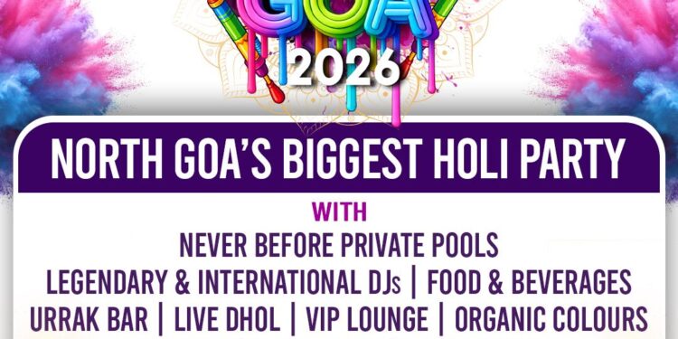 Get Ready for North Goa’s Biggest Holi Bash – RANG DE GOA 2026