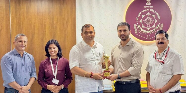 Goa receives Digital Excellence Award at Technology Sabha in Hyderabad